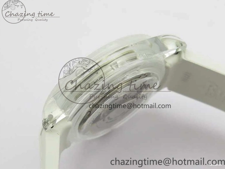 Dial Strap White Green Submariner on VR3135 3AF Transparent Best Phantomlab Edition Rubber 0217